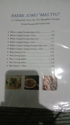 Bakmi jawa mas tyo