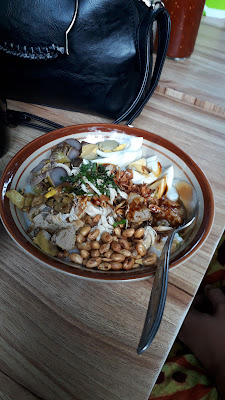 Bubur ayam echomalet. Pasirluyu