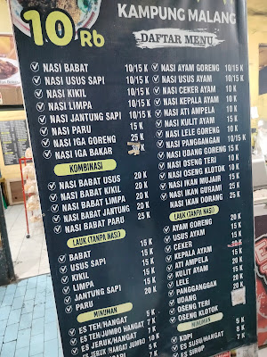 Nasi Babat Kampung Malang Surabaya